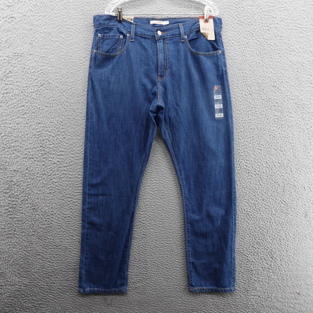 NWT Levis‎ Middy Straight Jeans 29 Blue Medium Wash Womens Mid Rise All Cotton